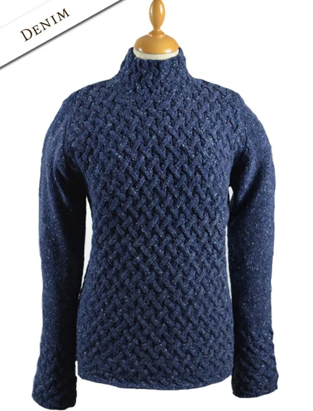 Discount Wool Cashmere Aran Trellis Sweater Women Sweaters