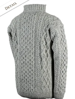 Sale Wool Cashmere Aran Troyer Sweater Sweaters