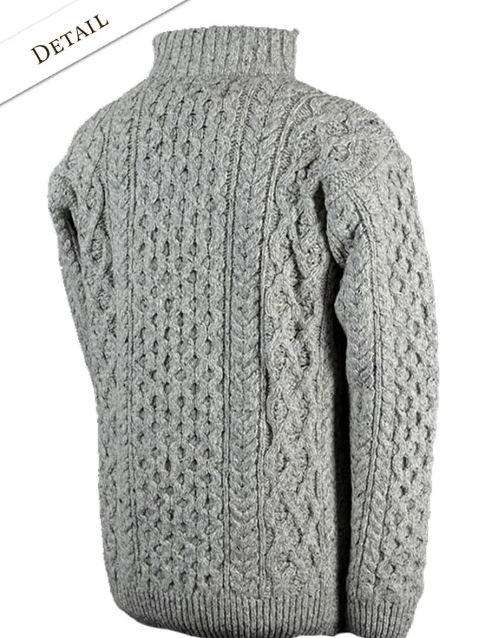 Sale Wool Cashmere Aran Troyer Sweater Sweaters