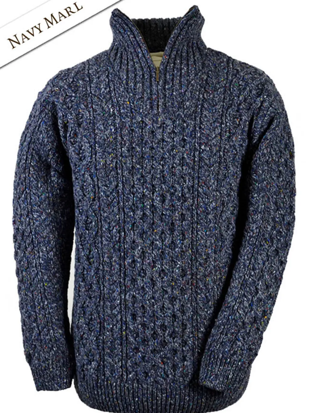 Sale Wool Cashmere Aran Troyer Sweater Sweaters