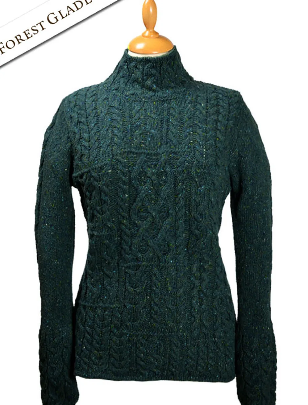 Clearance Wool Cashmere Patchwork Aran Sweater Women Sweaters