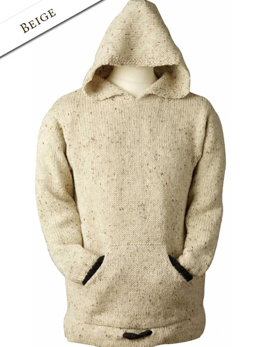 Shop Wool Hoodie with Pouch Pocket Women Sweaters