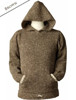 Shop Wool Hoodie with Pouch Pocket Women Sweaters
