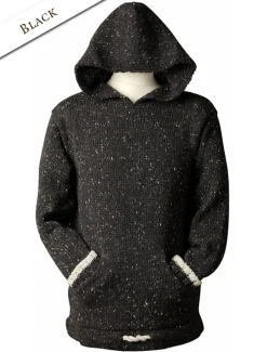 Shop Wool Hoodie with Pouch Pocket Women Sweaters