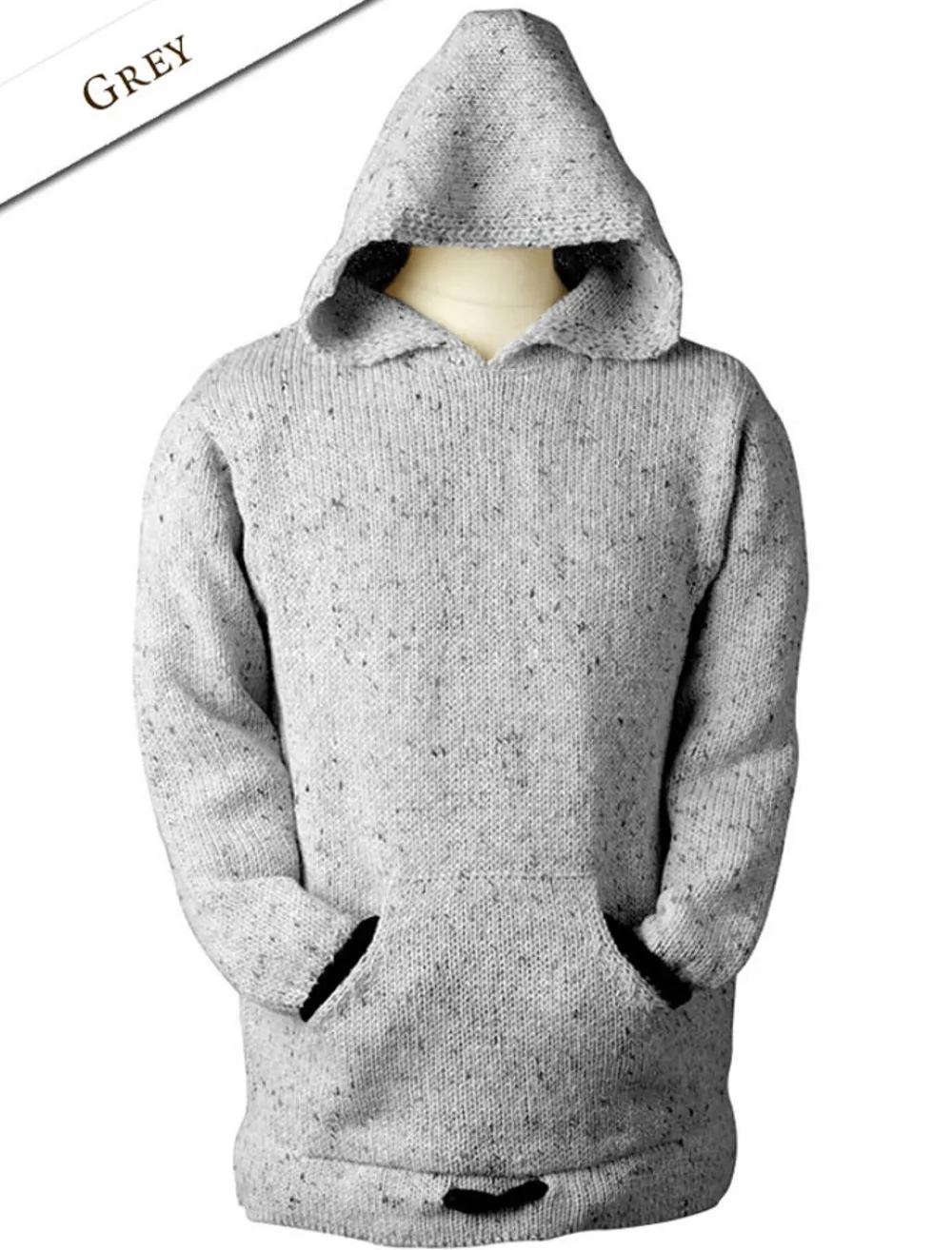 Shop Wool Hoodie with Pouch Pocket Women Sweaters